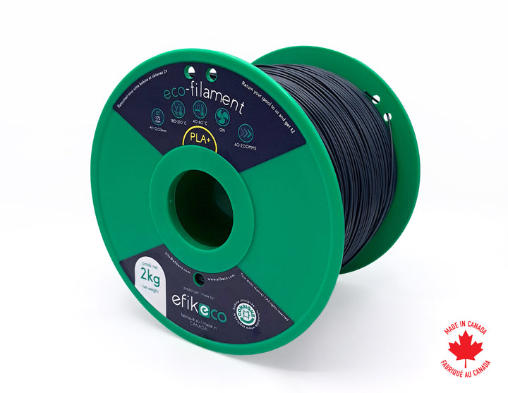 eco-filament PLA+ Malhelgriza (Charcoal Grey)